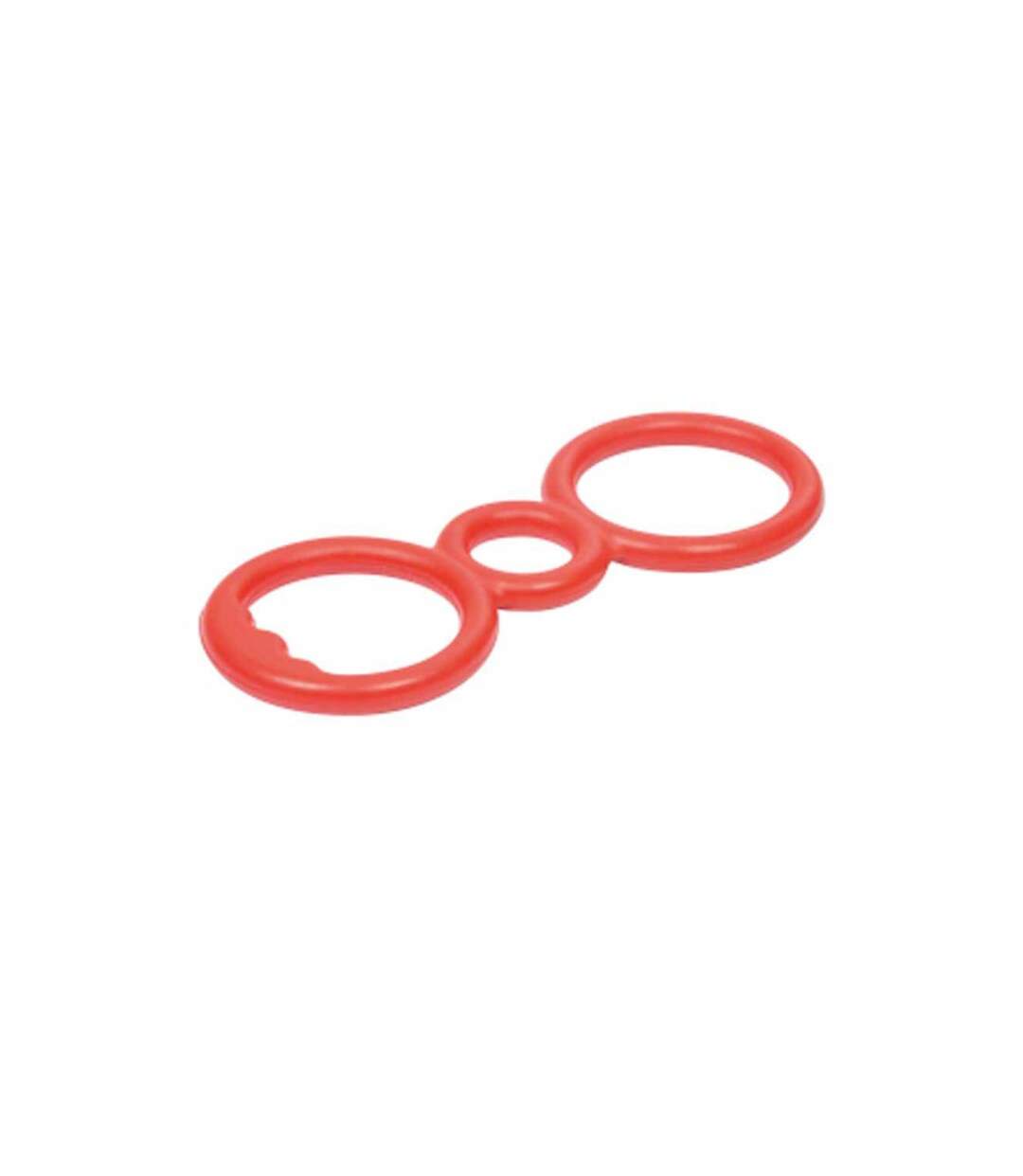 Jouet pour Chien 3 Anneaux 23cm Rouge-1