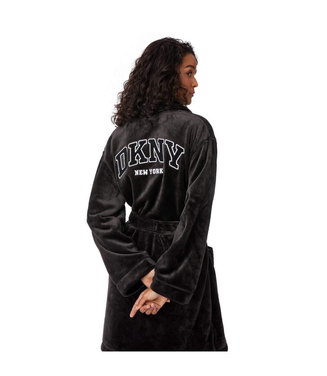 Womens/ladies Robe Black DKNY-4