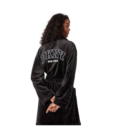 Womens/ladies Robe Black DKNY