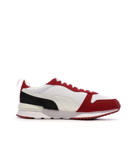 Baskets blanches/rouges homme puma r78