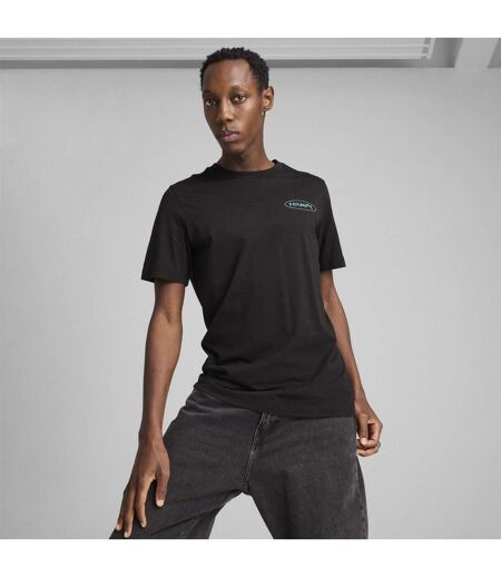 Mens Ess No.1 Logo Regular T-shirt  Black Puma
