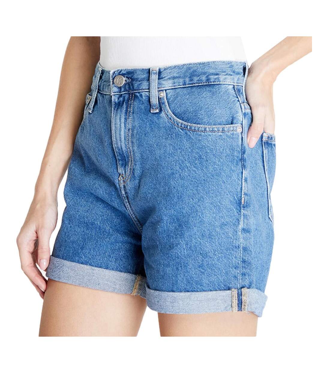 Short Mom Bleu Femme Calvin Klein Jeans J20J222801 - 24-1