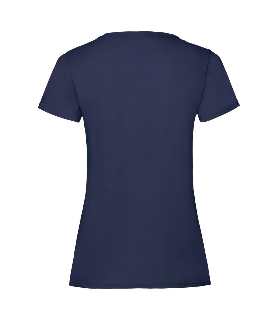 Ladies/womens lady-fit valueweight short sleeve t-shirt pack deep navy Fruit of the Loom