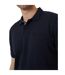 Mens Regular Rolled Short Sleeves Polo Shirt Navy Threadbare-4