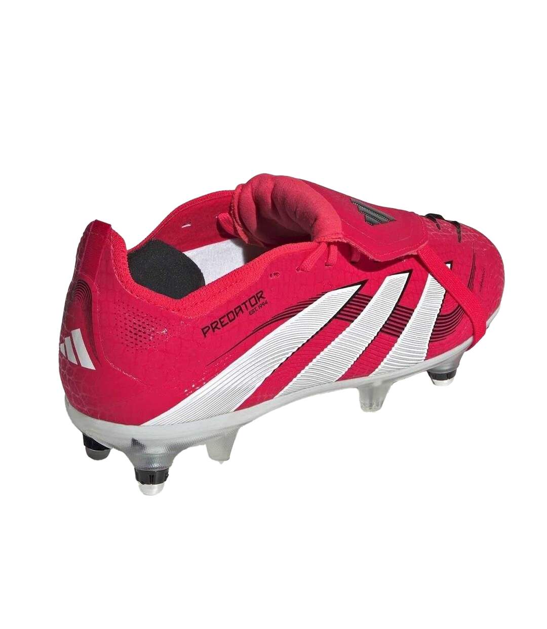 Chaussures De Foot Pour Terrain Souple Predator Elite Femme Rouge Blanc Adidas-2