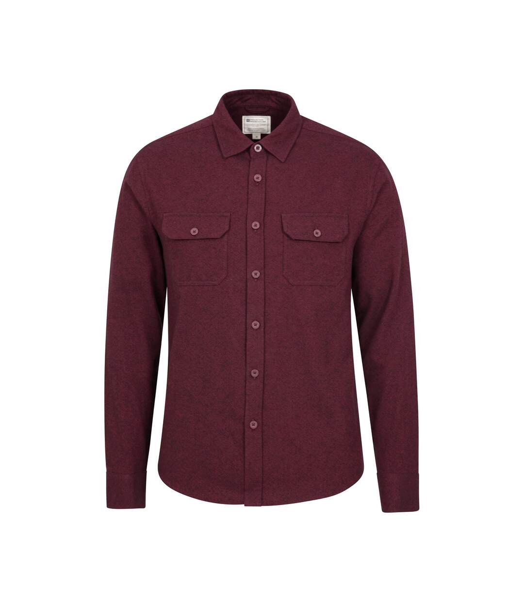 Chemise trace homme bordeaux foncé Mountain Warehouse-1