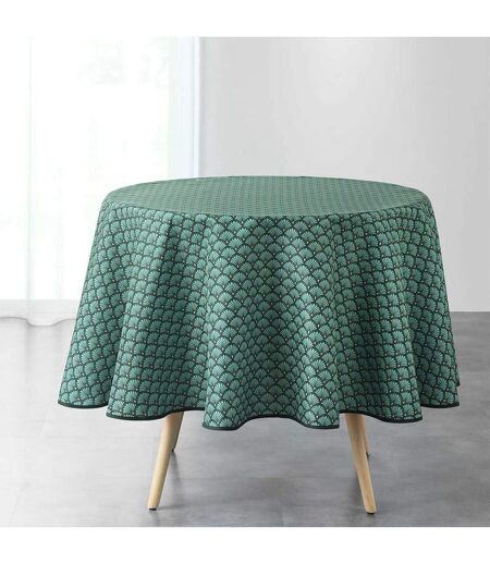 Nappe Ronde Imprimée Art Chic 180cm Vert