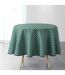 Nappe Ronde Imprimée Art Chic 180cm Vert-1