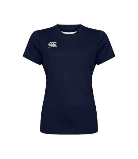 Womens/ladies Cooldry T-shirt Navy Canterbury