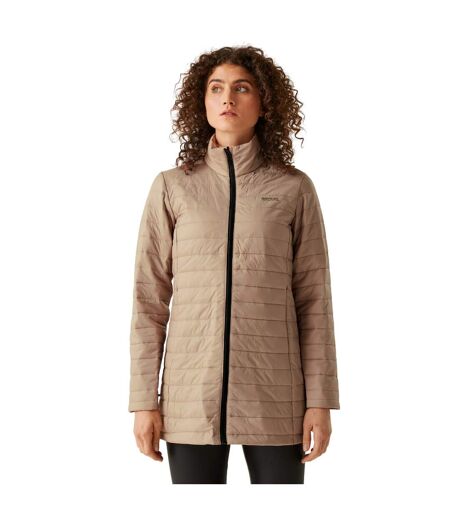 Womens/ladies Denbury V 3 In 1 Waterproof Jacket Warm Taupe Black Regatta