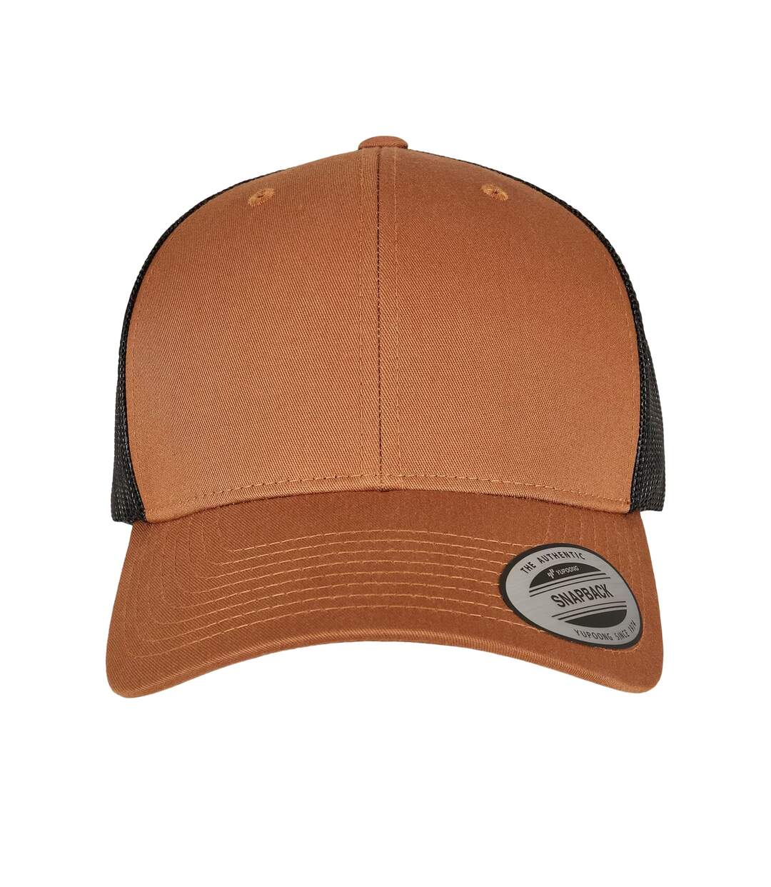 Casquette Trucker Motif/style Rétro Caramel Noir Flexfit-1
