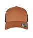 Casquette Trucker Motif/style Rétro Caramel Noir Flexfit-1