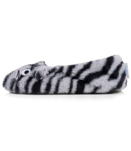 Isotoner Chaussons extra-light Ballerines femme imitation fourrure, semelle gomme antidérapante