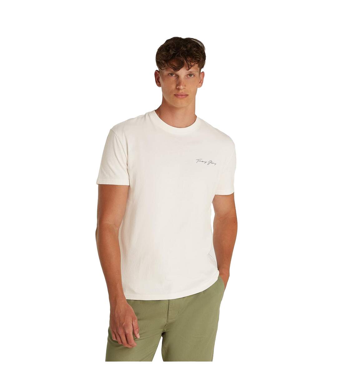 T-shirt Motif/style Scène De Voile Homme Blanc Cassé Tommy Jeans-4