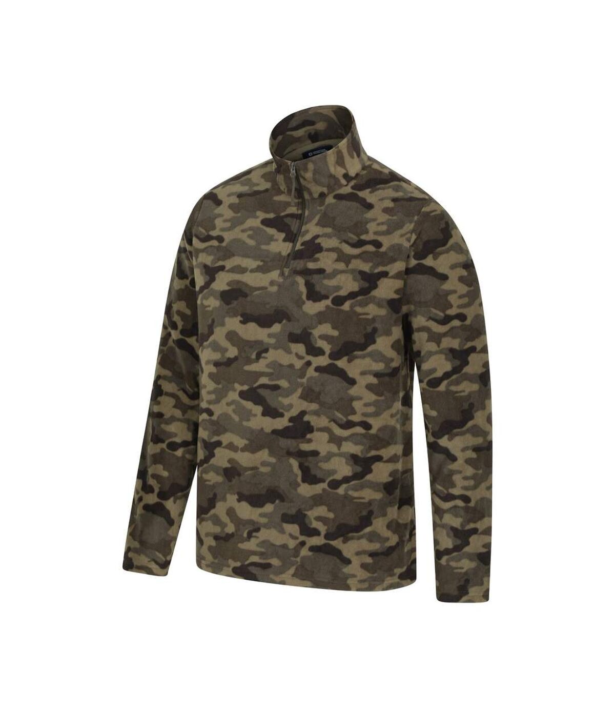 Mountain Warehouse Mens Camber II Camo Half Zip Fleece Top (Green)