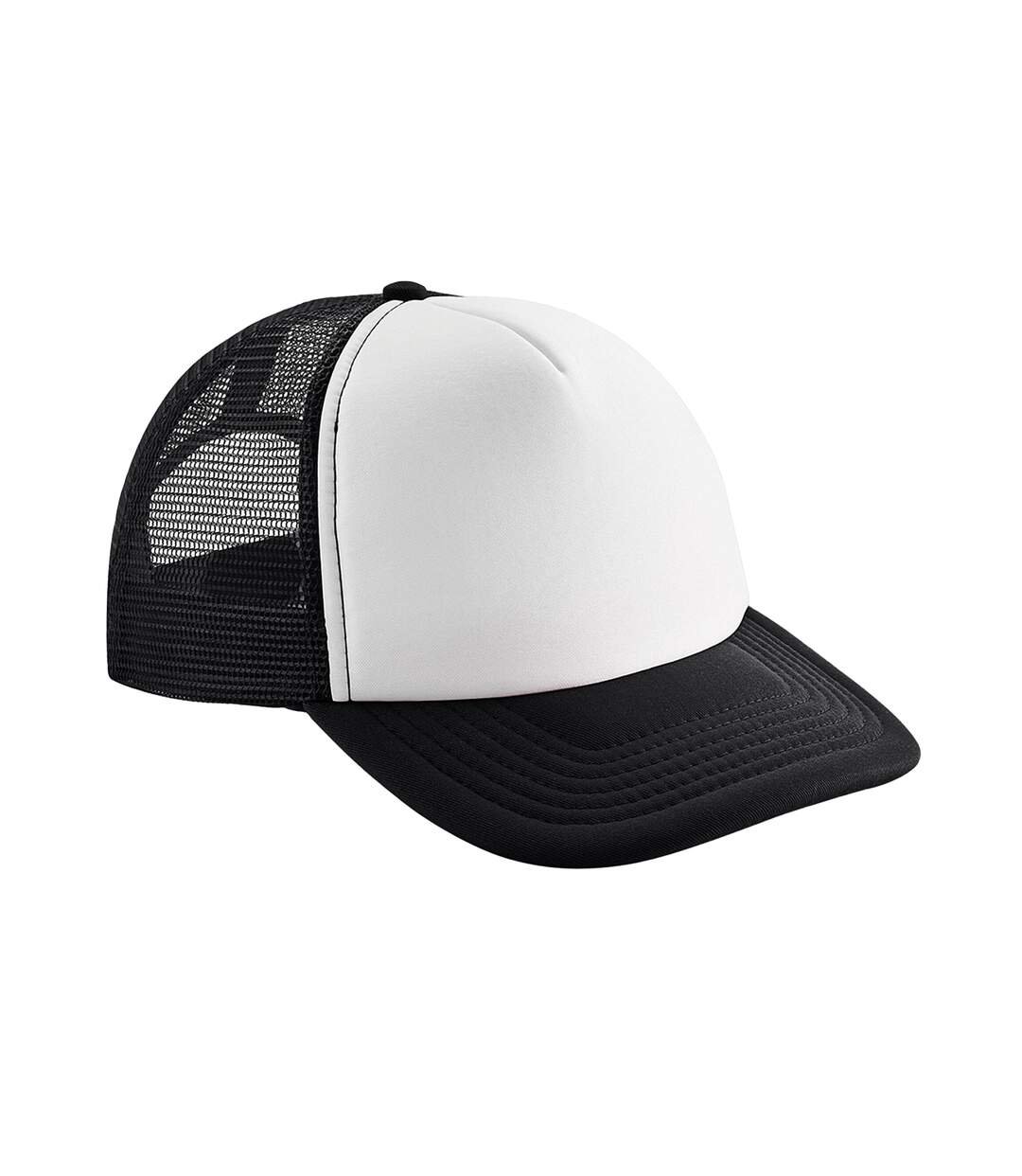 Casquette Trucker Adulte Noir Blanc Beechfield-1