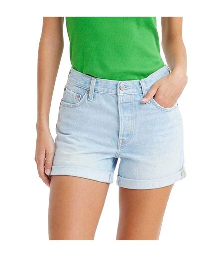 Short Femme Bleu Clair Levis