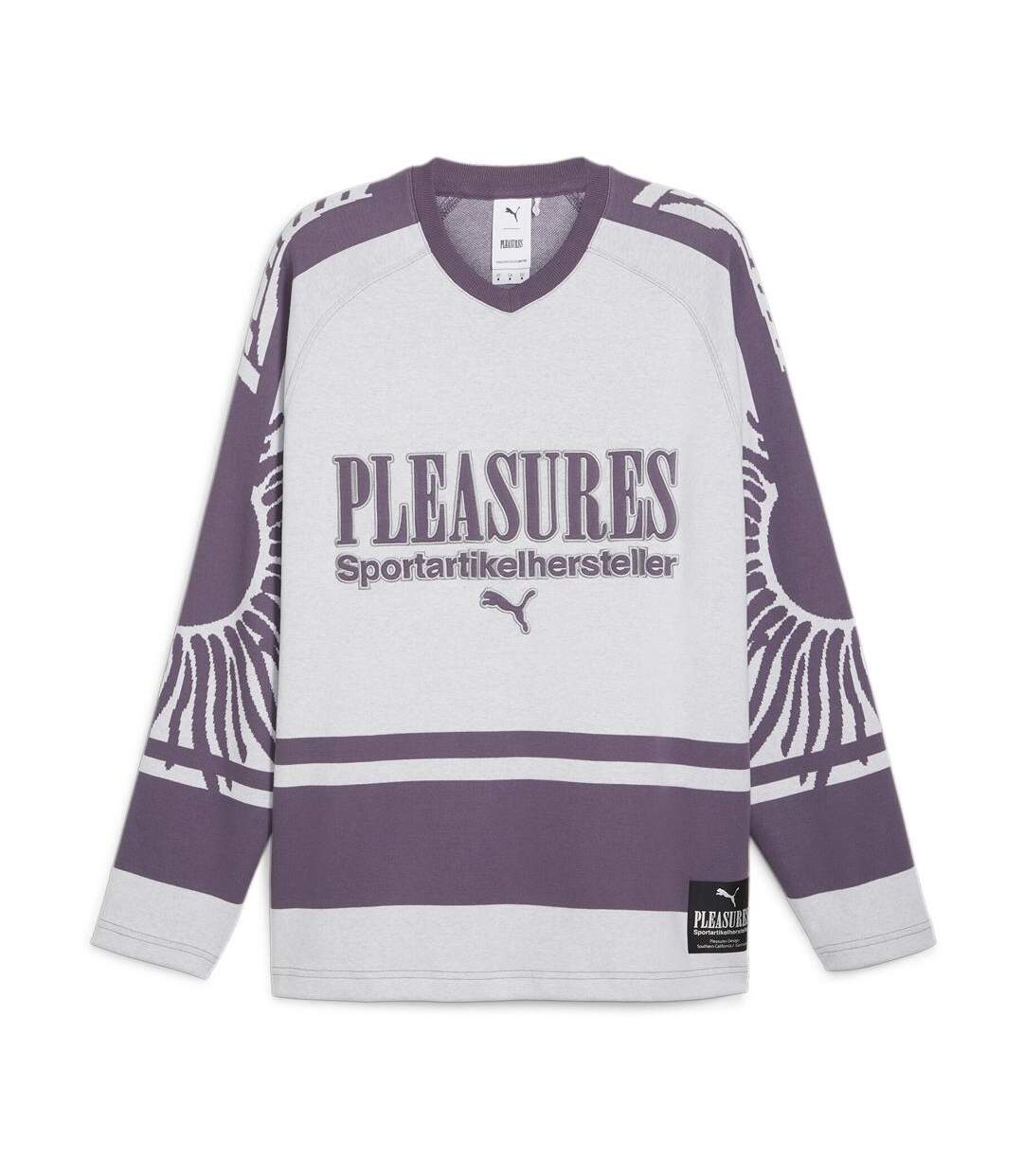 Maillot de hockey blanc/violet homme puma puma x pleasures - l-1