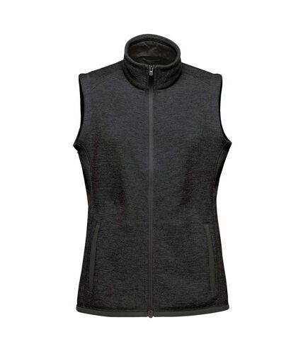 Stormtech Womens/Ladies Avalante Knitted Heather Full Zip Vest (Black)