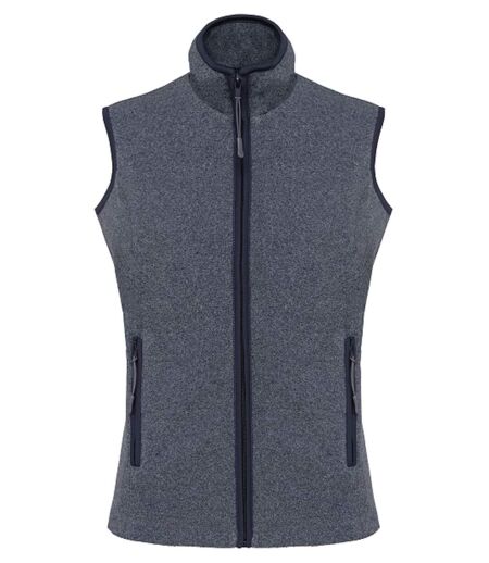 Gilet sans manches micro polaire femme - K906 - bleu marine heather