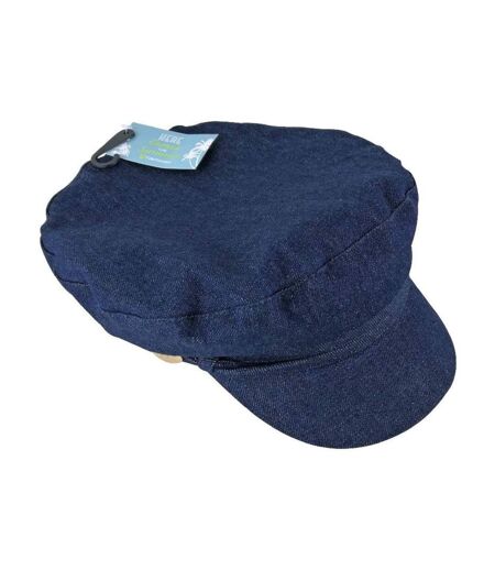 Ladies Cotton Peaked Denim Baker Boy Hat