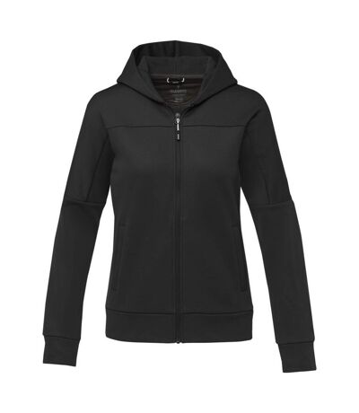 Elevate Life Womens/Ladies Nubia Knitted Full Zip Jacket (Solid Black) - UTPF4085