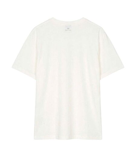 Womens/ladies Contrast Detail Regular T-shirt White Paul Smith