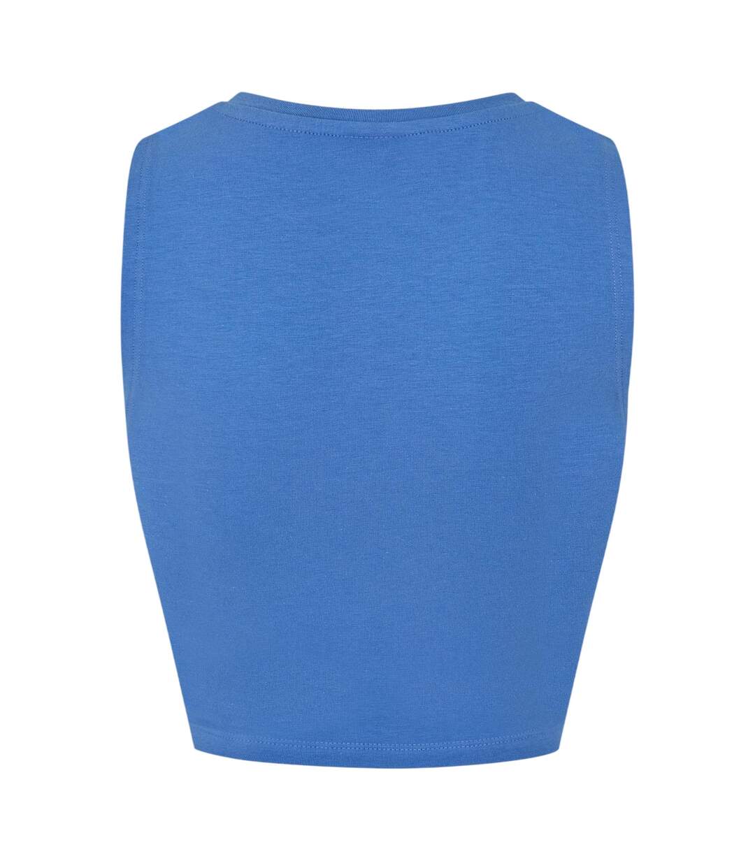Womens/ladies Knotted Sleeveless Crop Top Dutch Blue Noisy May-2