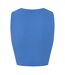 Womens/ladies Knotted Sleeveless Crop Top Dutch Blue Noisy May-2