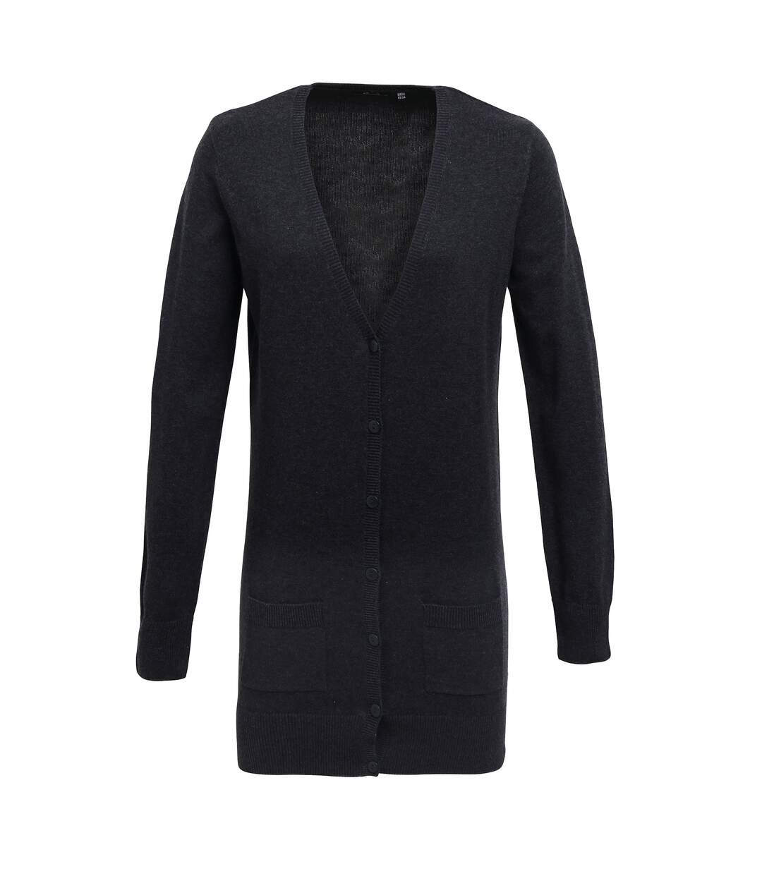 Cardigan col v femme gris foncé Premier-1