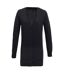 Premier Womens/Ladies Longline V Neck Knitted Cardigan (Charcoal) - UTRW5589