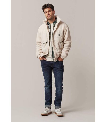 Veste casual bimatière en sherpa et imitation fourrure COSMO