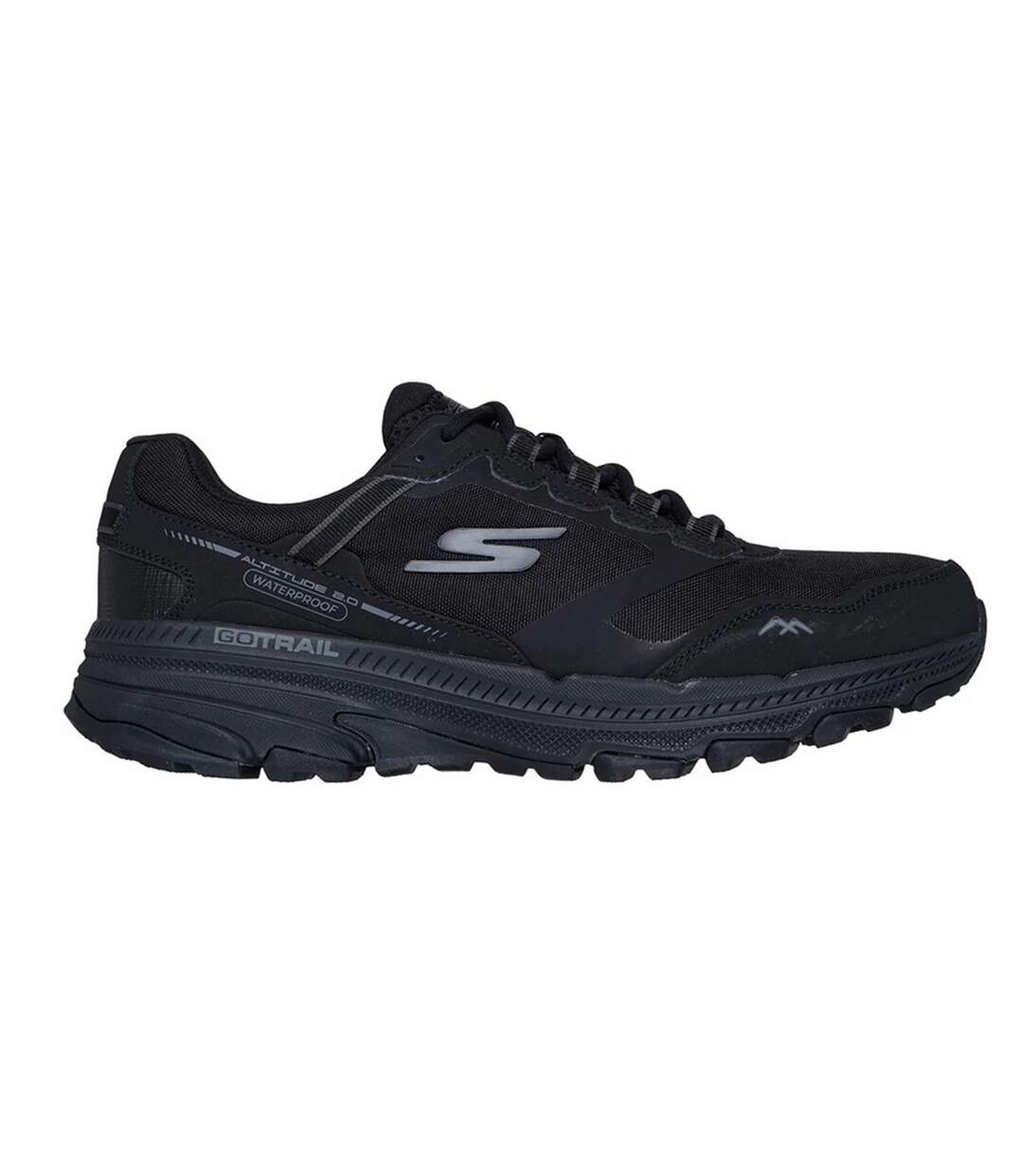 Mens Go Run Trail Altitude 2.0 Cold Creek Leather Trainers Black Skechers-3