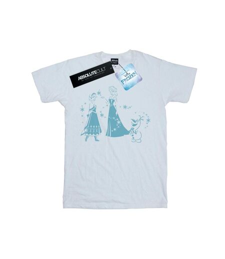 Disney - T-shirt FROZEN MAGIC SNOWFLAKES - Femme (Blanc) - UTBI24867