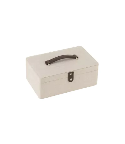 Boîte Pour Cosmétiques en Tissu Ericka 30cm Gris