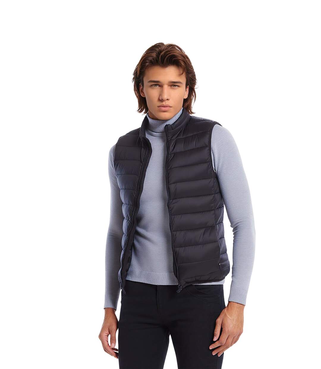 Doudoune  Homme sans manche - Beige - Style Casual et Confort-3