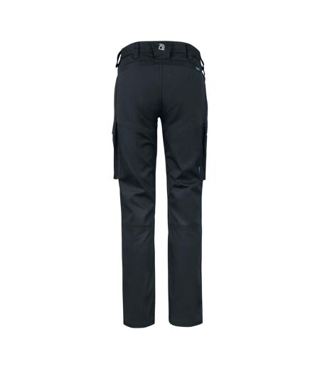 Womens/ladies Stretch Cargo Trousers Black Projob