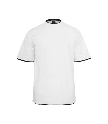 T-shirt Motif/style Détail Contrasté Homme Blanc Noir Urban Classics