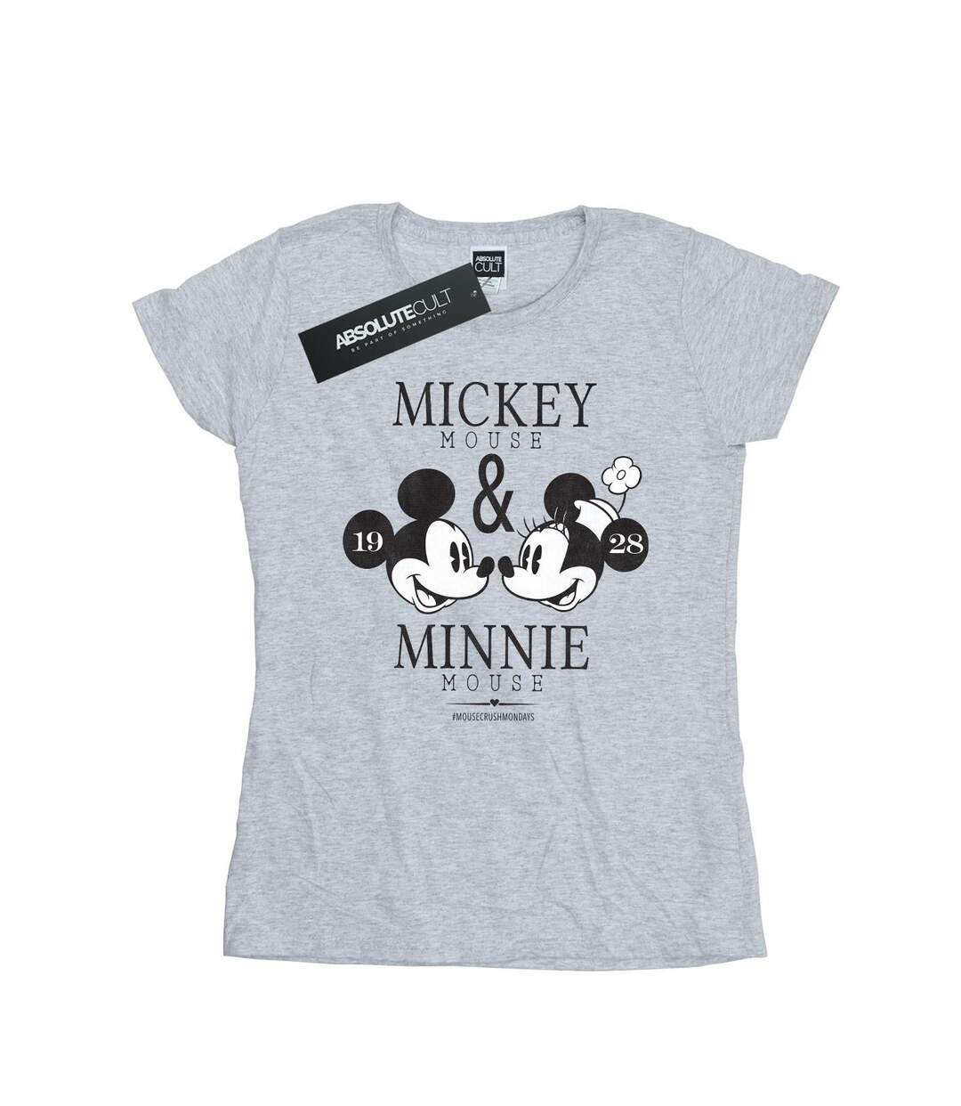 Disney - T-shirt MOUSECRUSH MONDAYS - Femme (Gris chiné) - UTBI1492-1