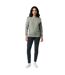 Unisex adult denali recycled cotton undyed sweatshirt heather green Iqoniq-3