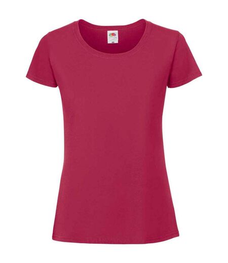 T-shirt Iconic Femme Canneberge Fruit Of The Loom