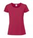 T-shirt Iconic Femme Canneberge Fruit Of The Loom-1
