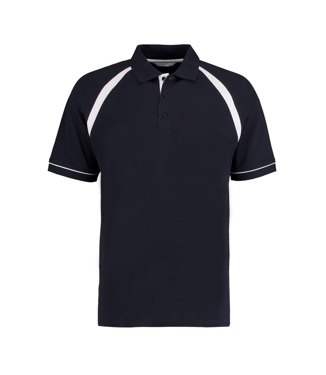 Polo oak hill homme bleu marine / blanc Kustom Kit-1