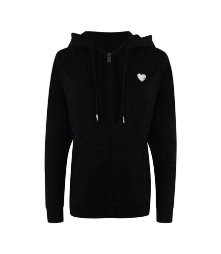 Veste À Capuche Manches Longues Femme Noir Love Moschino