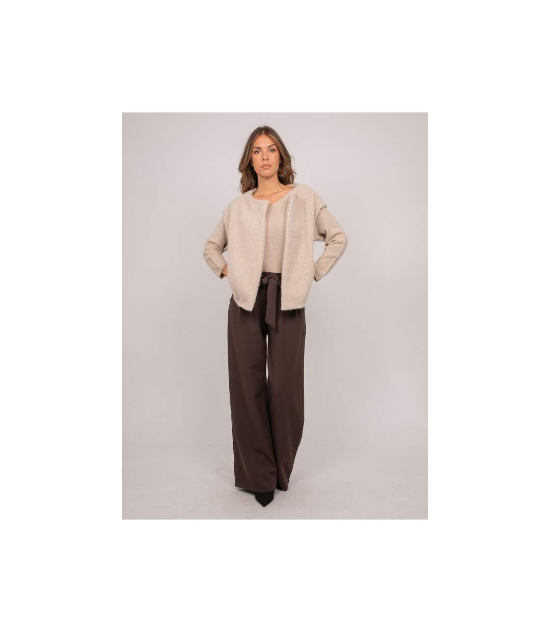 Gilet sans manches maille bouclée UJARA - Dona X Lisa-4