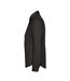 Womens/ladies Eden Long Sleeve Fitted Work Shirt Black SOLS-3
