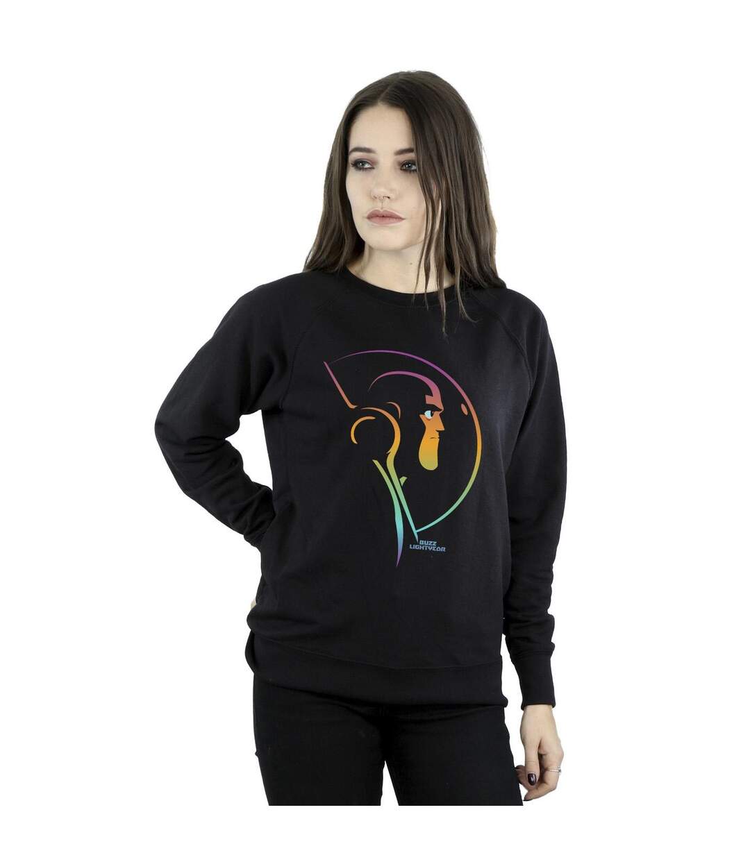 Disney Sweatshirt Lightyear Blended Stare - Femmes/Dames (Noir) - UTBI25013-2