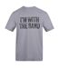 Unisex Adult I'm With The Band T-shirt Grey AWD-1