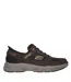 Mens Leather Relaxed Fit Shoes Brown Skechers-3
