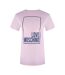 Womens/ladies Box Logo Cotton T-shirt Pink Love Moschino-1